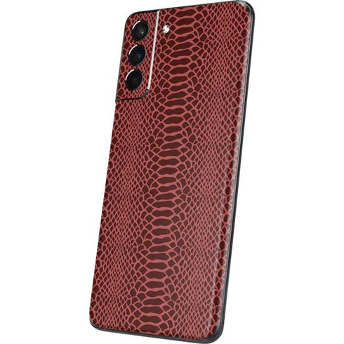 Marsala Snake Skin Galaxy S21 5G Skin