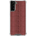 Marsala Snake Skin Galaxy S21 FE Clear Case
