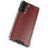 Marsala Snake Skin Galaxy S21 FE Clear Case