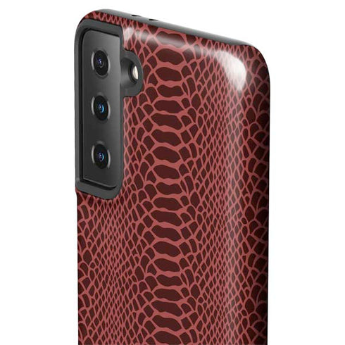 Marsala Snake Skin Galaxy S21 Plus 5G Pro Case