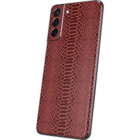 Marsala Snake Skin Galaxy S21 Plus 5G Skin