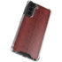 Marsala Snake Skin Galaxy S22 Clear Case