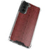 Marsala Snake Skin Galaxy S22 Plus Clear Case