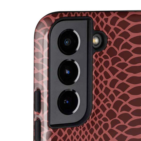 Marsala Snake Skin Galaxy S22 Plus Pro Case