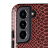 Marsala Snake Skin Galaxy S22 Plus Pro Case