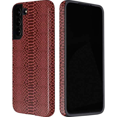 Marsala Snake Skin Galaxy S22 Plus Pro Case