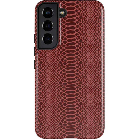 Marsala Snake Skin Galaxy S22 Pro Case