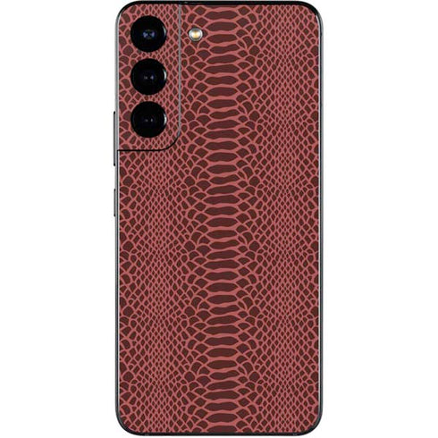 Marsala Snake Skin Galaxy S22 Skin