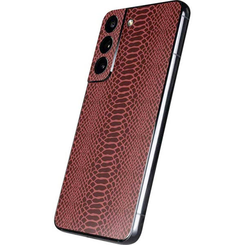 Marsala Snake Skin Galaxy S22 Skin