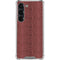 Marsala Snake Skin Galaxy S23 Clear Case