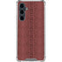 Marsala Snake Skin Galaxy S23 FE Clear Case