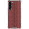 Marsala Snake Skin Galaxy S23 Plus Clear Case