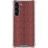 Marsala Snake Skin Galaxy S23 Plus Clear Case