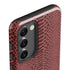 Marsala Snake Skin Galaxy S23 Plus Pro Case