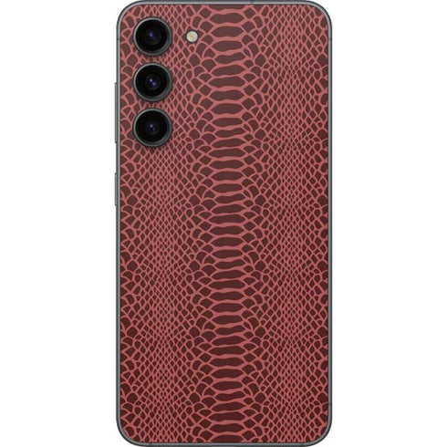 Marsala Snake Skin Galaxy S23 Plus Skin