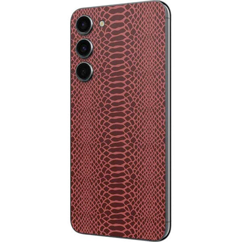 Marsala Snake Skin Galaxy S23 Plus Skin