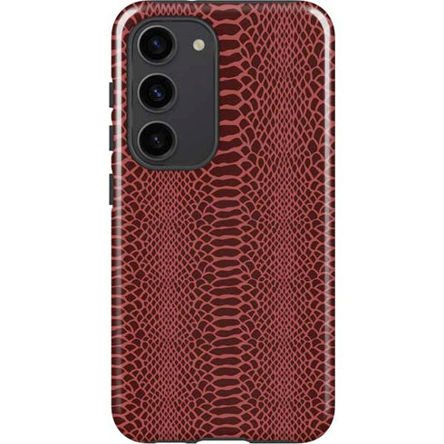 Marsala Snake Skin Galaxy S23 Pro Case