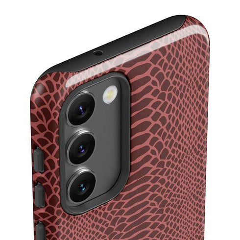 Marsala Snake Skin Galaxy S23 Pro Case