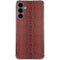Marsala Snake Skin Galaxy S24 Plus Clear Case