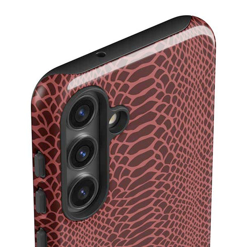 Marsala Snake Skin Galaxy S24 Plus Impact Case