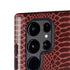Marsala Snake Skin Galaxy S24 Ultra Impact Case