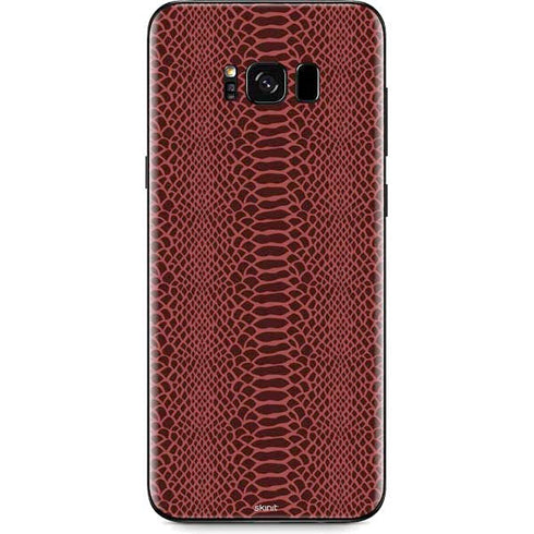 Marsala Snake Skin Galaxy S8 Plus Skin