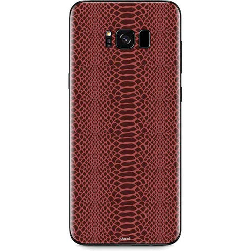 Marsala Snake Skin Galaxy S8 Skin