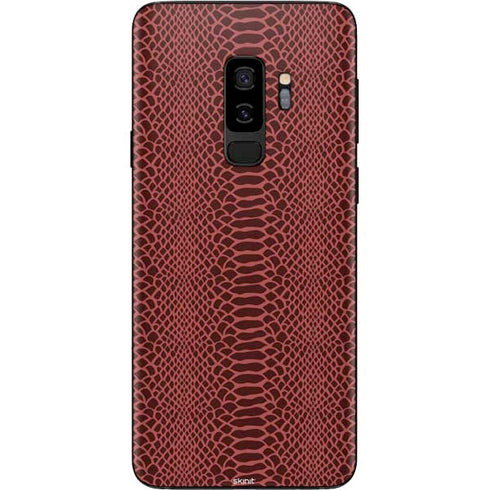 Marsala Snake Skin Galaxy S9 Plus Skin