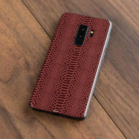 Marsala Snake Skin Galaxy S9 Plus Skin