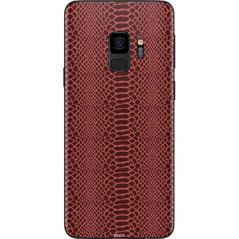 Marsala Snake Skin Galaxy S9 Skin