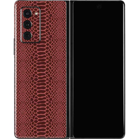Marsala Snake Skin Galaxy Z Fold2 5G Skin