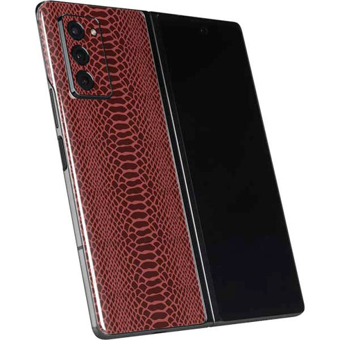 Marsala Snake Skin Galaxy Z Fold2 5G Skin