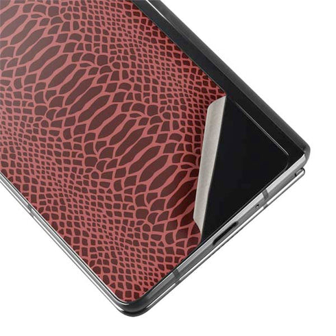 Marsala Snake Skin Galaxy Z Fold2 5G Skin