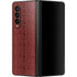 Marsala Snake Skin Galaxy Z Fold3 5G Skin