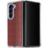 Marsala Snake Skin Galaxy Z Fold5 5G Clear Case