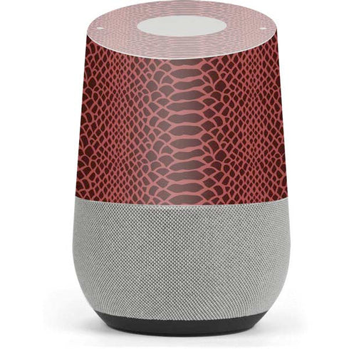Marsala Snake Skin Google Home Skin
