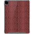 Marsala Snake Skin iPad Pro 12.9in (2020) Clear Case