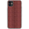 Marsala Snake Skin iPhone 11 Clear Case