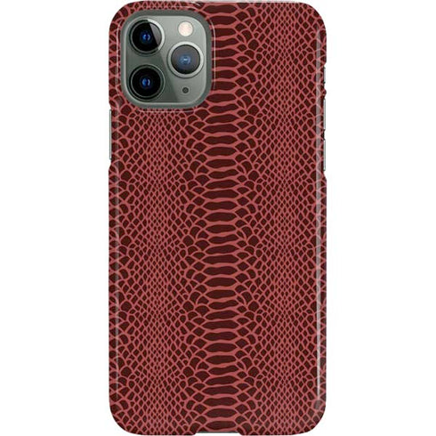 Marsala Snake Skin iPhone 11 Pro Lite Case