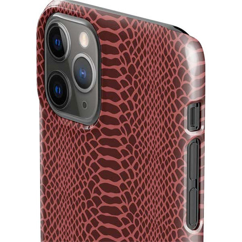 Marsala Snake Skin iPhone 11 Pro Lite Case