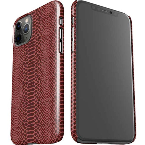 Marsala Snake Skin iPhone 11 Pro Lite Case