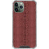 Marsala Snake Skin iPhone 11 Pro Max Clear Case