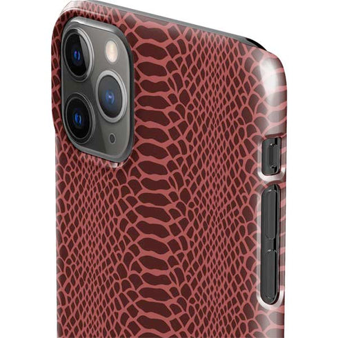 Marsala Snake Skin iPhone 11 Pro Max Lite Case