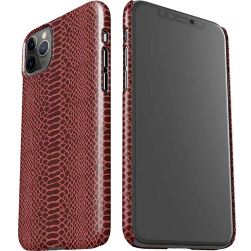 Marsala Snake Skin iPhone 11 Pro Max Lite Case