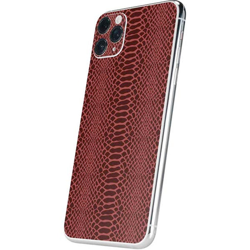 Marsala Snake Skin iPhone 11 Pro Max Skin