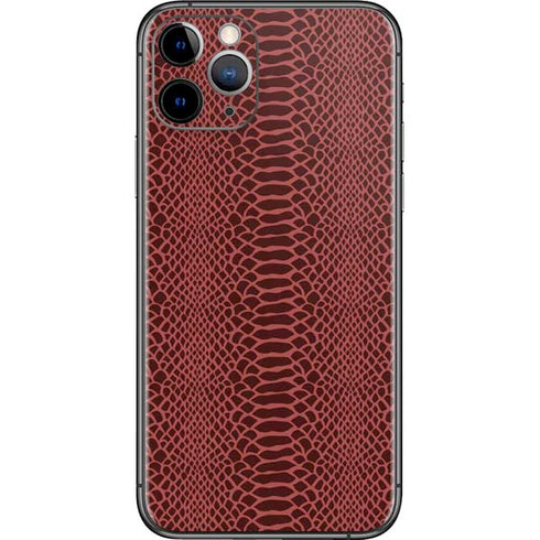 Marsala Snake Skin iPhone 11 Pro Skin