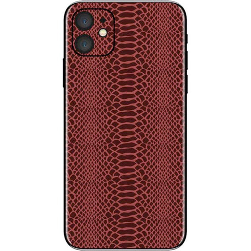 Marsala Snake Skin iPhone 11 Skin