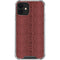Marsala Snake Skin iPhone 12 Clear Case