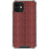Marsala Snake Skin iPhone 12 Clear Case