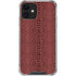 Marsala Snake Skin iPhone 12 Mini Clear Case